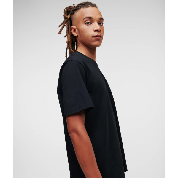 Ανδρική Μπλούζα KARL LAGERFELD JEANS REGULAR SSLV LOGO 231D1706 Μαύρο - Image 4