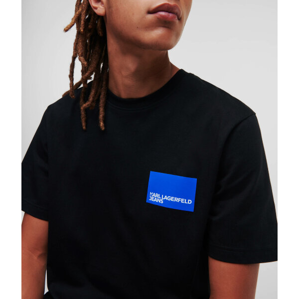 Ανδρική Μπλούζα KARL LAGERFELD JEANS REGULAR SSLV LOGO 231D1706 Μαύρο - Image 5
