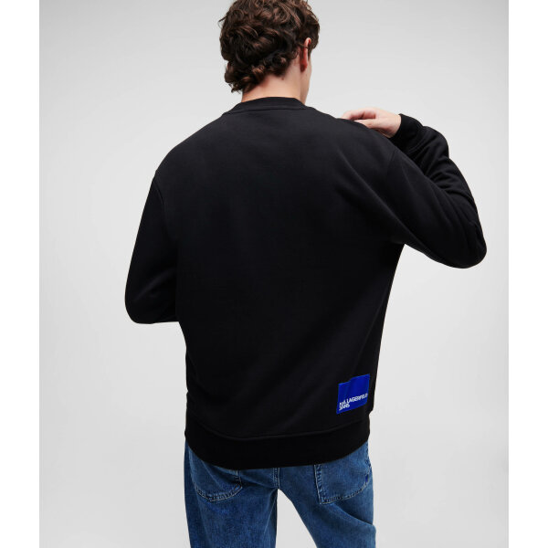 Ανδρική Φούτερ KARL LAGERFELD JEANS 231D1804 Μαύρο - Image 3