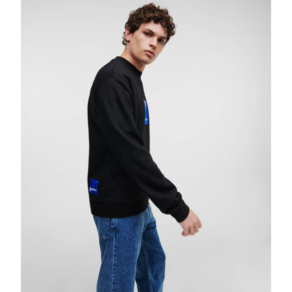 Ανδρική Φούτερ KARL LAGERFELD JEANS 231D1804 Μαύρο - Image 4