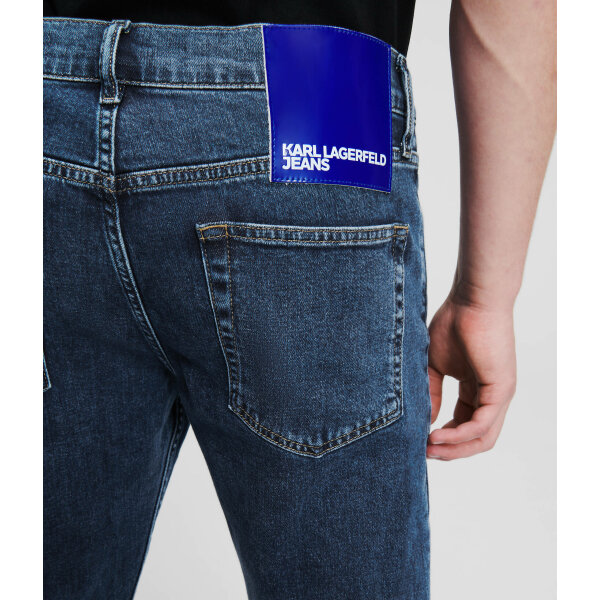 236D1113200_3 Ανδρικό Παντελόνι Τζιν KARL LAGERFELD TAPERED DENIM 236D1113 Μπλε - Image 3