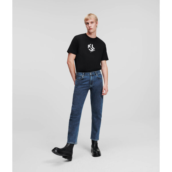 236D1113200_5 Ανδρικό Παντελόνι Τζιν KARL LAGERFELD TAPERED DENIM 236D1113 Μπλε - Image 5