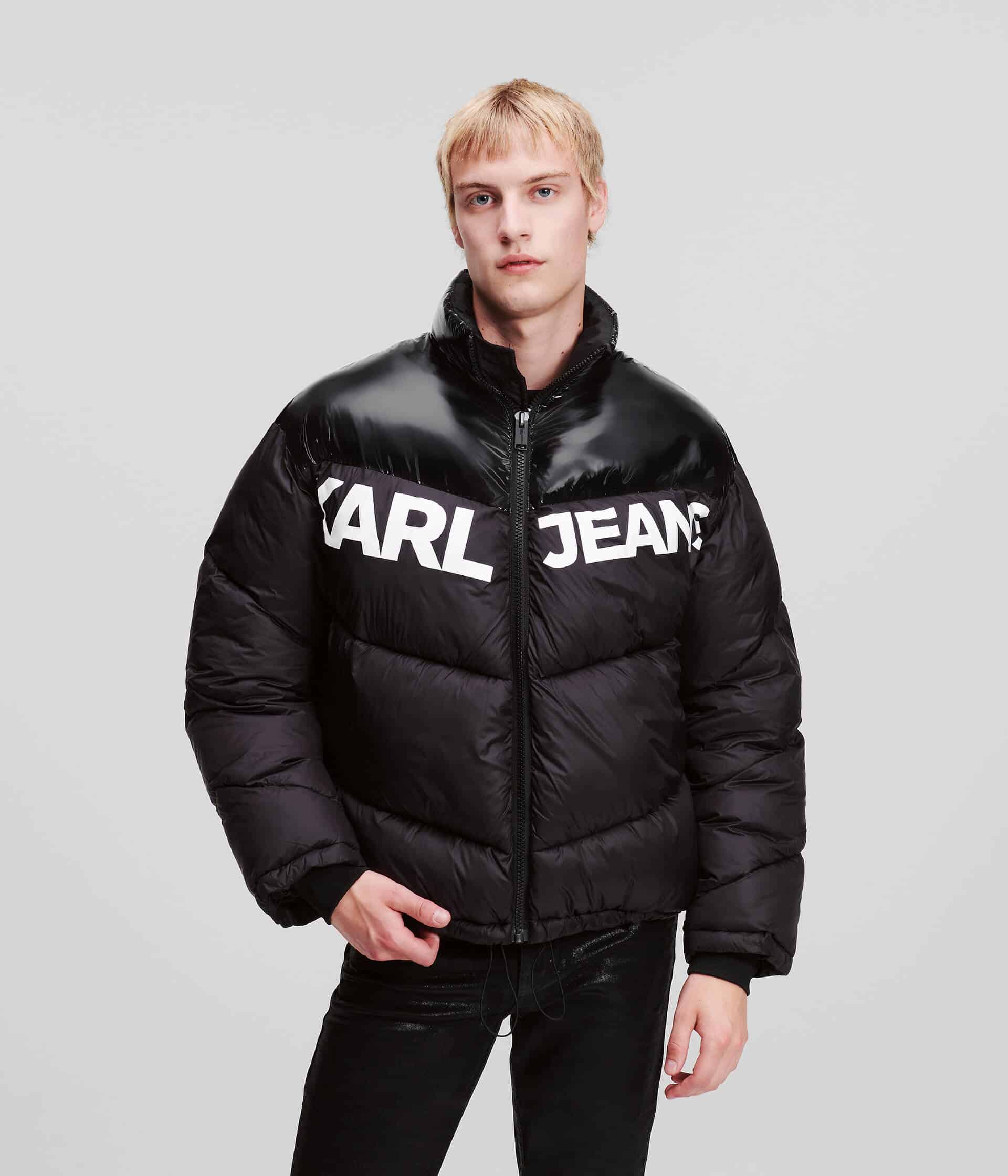 Ανδρικό Μπουφάν KARL LAGERFELD LOGO PUFFER 236D1551 Μαύρο - Emporio Shop