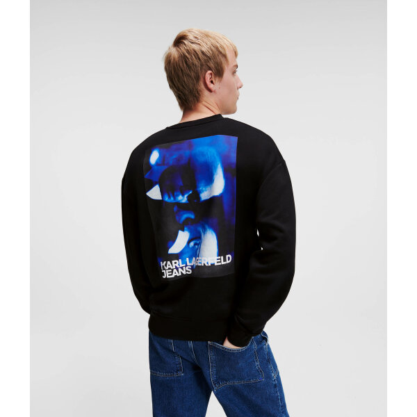 Ανδρική Φούτερ KARL LAGERFELD JEANS 236D1850 Μαύρο - Image 2