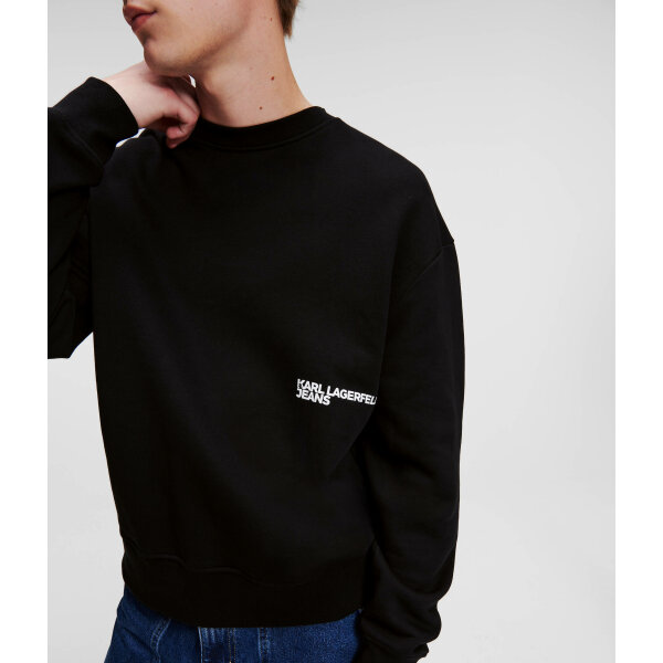 Ανδρική Φούτερ KARL LAGERFELD JEANS 236D1850 Μαύρο - Image 3