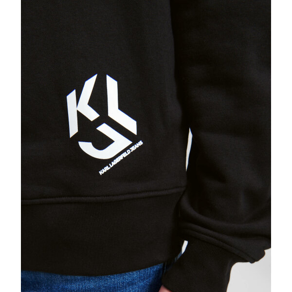 Ανδρική Φούτερ KARL LAGERFELD JEANS MONOGRAM 236D1854 Μαύρο - Image 3