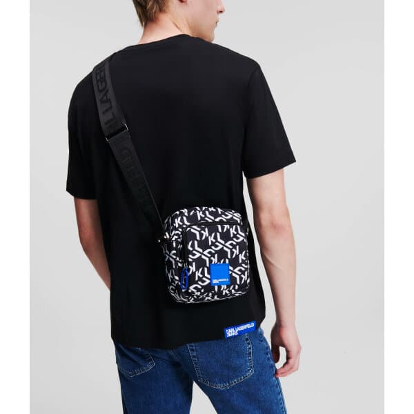 Ανδρική Τσάντα KARL LAGERFELD URBAN CROSSBODY 236D3006 Μαύρο Λευκό - Image 2