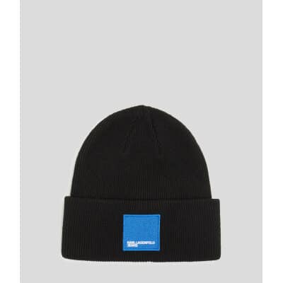 Ανδρικός Σκούφος KARL LAGERFELD KNITTED LOGO 236D3401 Μαύρο
