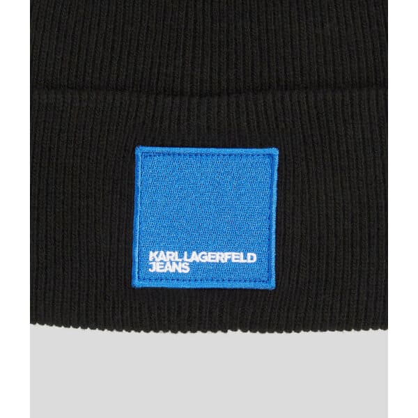 Ανδρικός Σκούφος KARL LAGERFELD KNITTED LOGO 236D3401 Μαύρο - Image 4