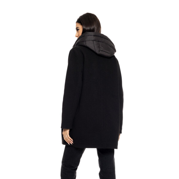 Biston fashion γυναικείο demi παλτό με αποσπώμενη κουκούλα  50-101-120 - Image 3