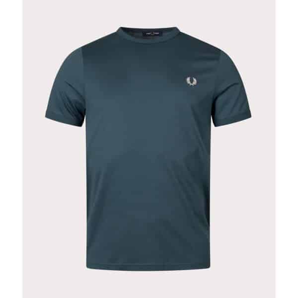 Ανδρική Μπλούζα FRED PERRY RINGER M3519 Πράσινο - Image 3