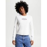 Γυναικεία Μπλούζα Λευκή CROPPED ΜΑΚΡΥΜΑΝΙΚΗ TOMMY JEANS DW0DW16448-YBH