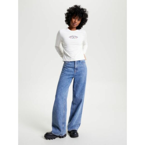 Γυναικεία Μπλούζα Λευκή CROPPED ΜΑΚΡΥΜΑΝΙΚΗ TOMMY JEANS DW0DW16448-YBH - Image 5