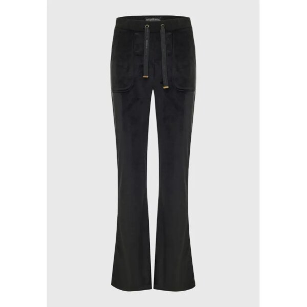 Γυναικείο Παντελόνι φόρμας σε βελουτέ ύφασμα Μαύρο FBL008-100-02 FUNKY BUDDHA - Image 5