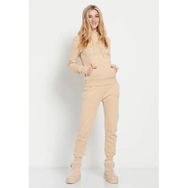 Γυναικεία Φούτερ με κουκούλα και κέντημα Μπέζ FBL008-106-06 FUNKY BUDDHA - Image 2