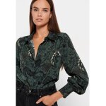 Γυναικείο εμπριμέ πουκάμισο Μαύρο FBL008-108-05 FUNKY BUDDHA - Image 3