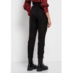 Γυναικείο casual παντελόνι με ζώνη Μαύρο FUNKY BUDDHA FBL008-110-02 - Image 4