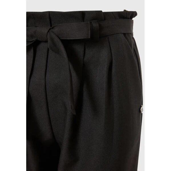 Γυναικείο casual παντελόνι με ζώνη Μαύρο FUNKY BUDDHA  FBL008-110-02 - Image 6