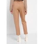 Γυναικείο casual παντελόνι με ζώνη Μπέζ FUNKY BUDDHA FBL008-110-02 - Image 4