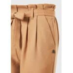 Γυναικείο casual παντελόνι με ζώνη Μπέζ FUNKY BUDDHA FBL008-110-02 - Image 6