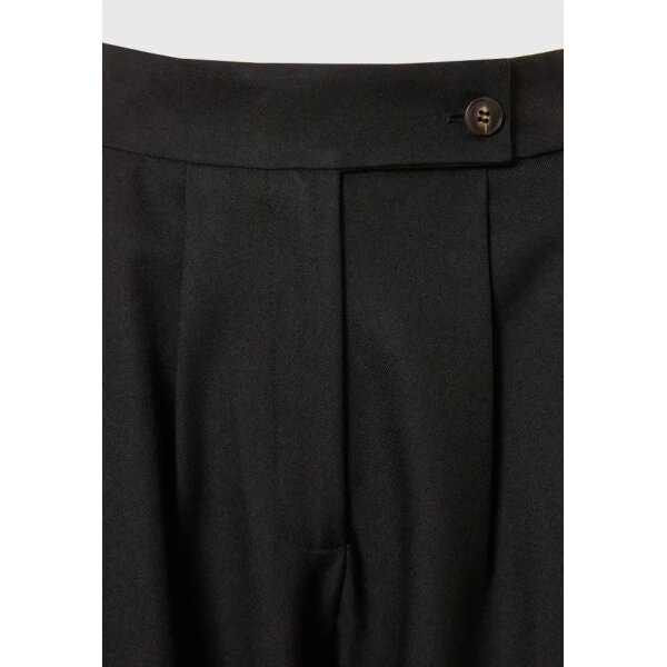 FBL008-117-02_BLACK_7 Γυναικείο casual παντελόνι με πιέτες Μαύρο FUNKY BUDDHA   FBL008-117-02 - Image 2