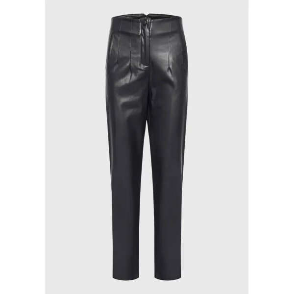 FBL008-120-02_BLACK_6 Γυναικείο casual παντελόνι από οικολογικό δέρμα (PU)Μαύρο FUNKY BUDDHA FBL008-120-02 - Image 5