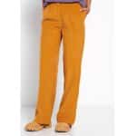Γυναικείο Wide leg κοτλέ Παντελόνι FUNKY BUDDHA Μουσταρδί FBL008-124-02 - Image 2