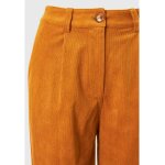 Γυναικείο Wide leg κοτλέ Παντελόνι FUNKY BUDDHA Μουσταρδί FBL008-124-02 - Image 6