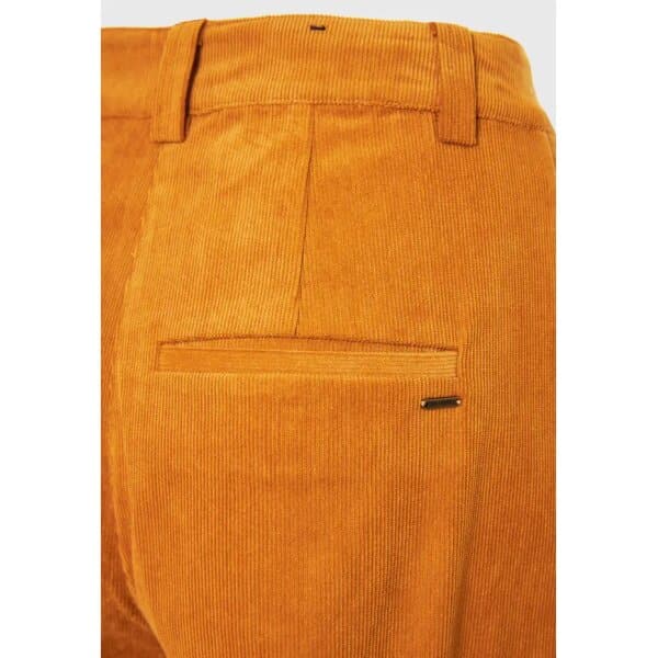 Γυναικείο  Wide leg κοτλέ Παντελόνι FUNKY BUDDHA Μουσταρδί FBL008-124-02 - Image 7