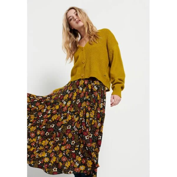 Γυναικεία Πλεκτή ζακέτα με φουσκωτά μανίκια FBL008-128-09 FUNKY BUDDHA - Image 3