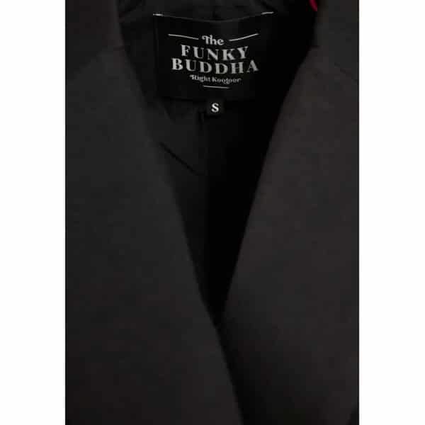 FBL008-136-01_BLACK_7 Γυναικείο oversized σακάκι blazer Μαύρο FBL008-136-01 FUNKY BUDDHA - Image 2