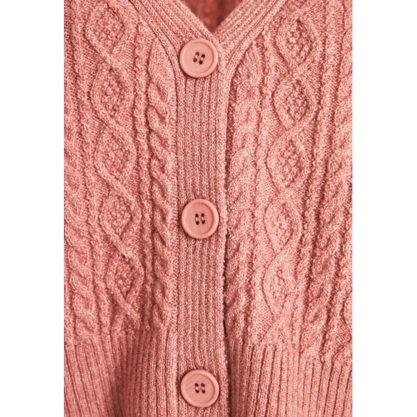 Γυναικεία Cropped ζακέτα με σχέδιο στην πλέξη Ροζ FBL008-138-09 FUNKY BUDDHA - Image 6