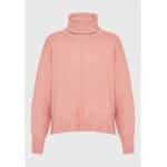 Γυναικεία Oversized πλεκτή μπλούζα με ψηλό λαιμό FBL008-139-09 Ροζ FUNKY BUDDHA - Image 5
