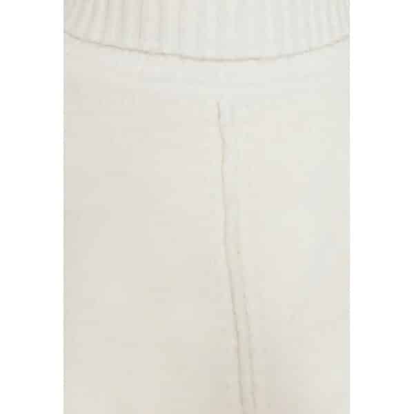 Γυναικεία Oversized πλεκτή μπλούζα με ψηλό λαιμό FBL008-139-09 Λευκό FUNKY BUDDHA - Image 6