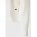 Γυναικεία Oversized πλεκτή μπλούζα με ψηλό λαιμό FBL008-139-09 Λευκό FUNKY BUDDHA - Image 7
