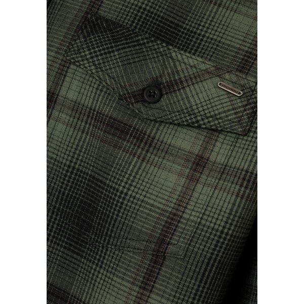 FBM008-025-05_GREEN_9 Ανδρικό Πουκάμισο FUNKY BUDDHA FBM008-025-05 Πράσινο - Image 4