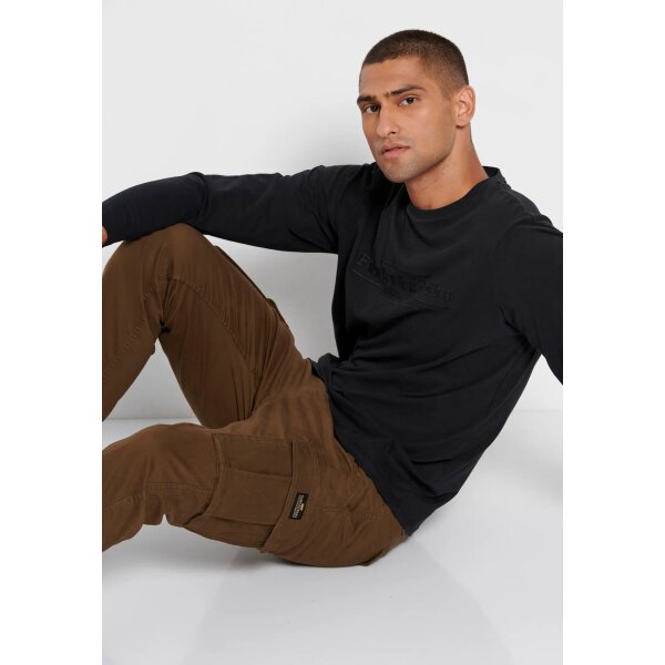 Ανδρική Μπλούζα Μακρύ Μανίκι FUNKY BUDDHA FBM008-025-07 Μαύρο - Image 3