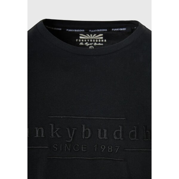 Ανδρική Μπλούζα Μακρύ Μανίκι FUNKY BUDDHA FBM008-025-07 Μαύρο - Image 7