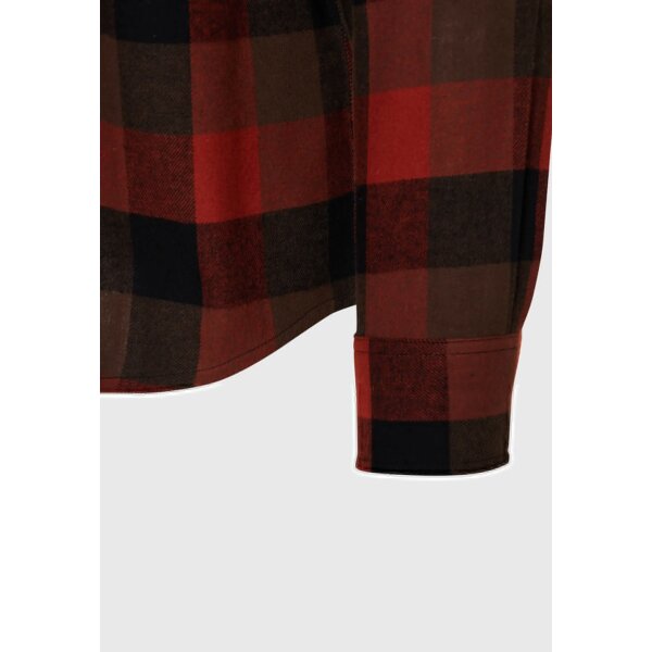 Ανδρικό Πουκάμισο FUNKY BUDDHA FBM008-031-05 Πορτοκαλί Μαύρο - Image 8