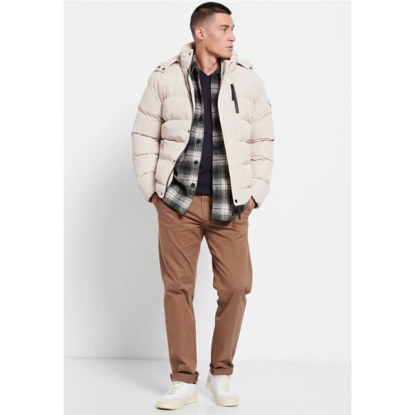 FBM008-036-01_STONE_2 Ανδρικό Μπουφάν FUNKY BUDDHA PUFFER FBM008-036-01 Μπεζ - Image 3