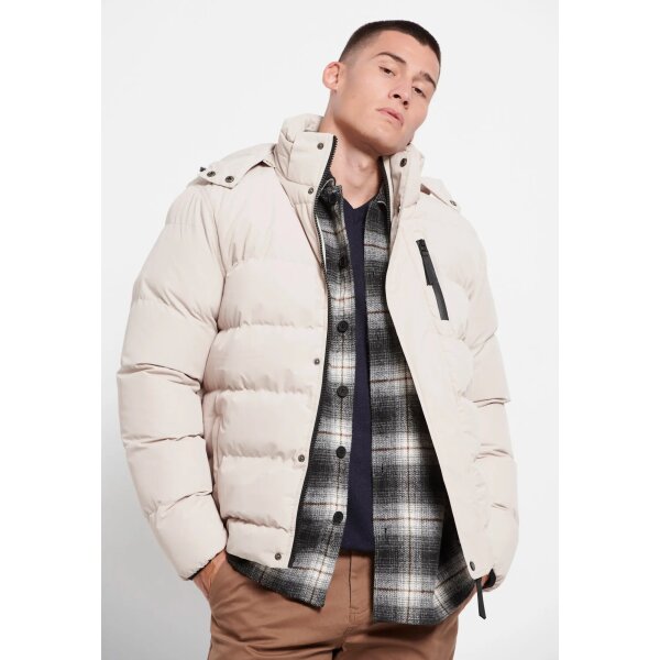 FBM008-036-01_STONE_3 Ανδρικό Μπουφάν FUNKY BUDDHA PUFFER FBM008-036-01 Μπεζ - Image 4