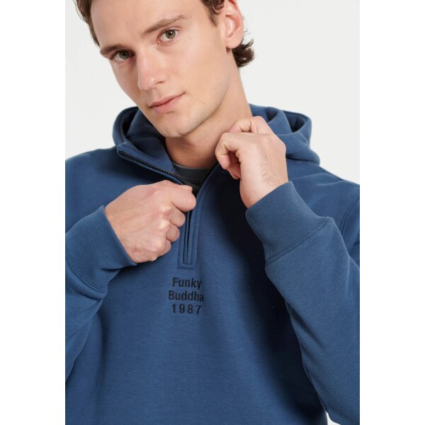 Ανδρική Φούτερ FUNKY BUDDHA FBM008-046-06 Μπλε - Image 4