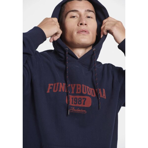 Ανδρική Φούτερ FUNKY BUDDHA FBM008-052-06 Μπλε - Image 4