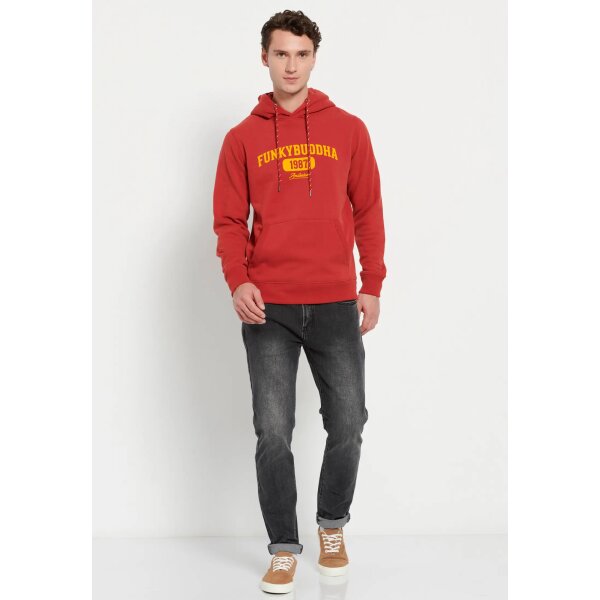 Ανδρική Φούτερ FUNKY BUDDHA FBM008-052-06 Κόκκινο - Image 3