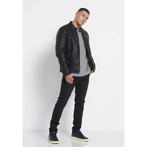 Ανδρική Δερματίνη FUNKY BUDDHA FBM008-060-01 Μαύρο - Image 3