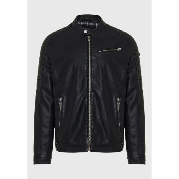 FBM008-060-01_BLACK_6 Ανδρική Δερματίνη FUNKY BUDDHA FBM008-060-01 Μαύρο - Image 1