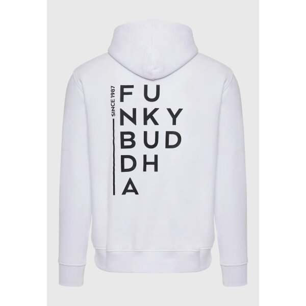 Ανδρική Φούτερ FUNKY BUDDHA FBM008-068-06 Λευκό - Image 6