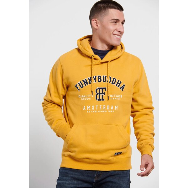 FBM008-069-06_OCHRA_1 Ανδρική Φούτερ FUNKY BUDDHA FBM008-069-06 Κίτρινο - Image 2
