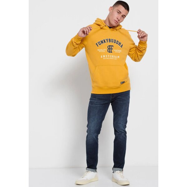 FBM008-069-06_OCHRA_2 Ανδρική Φούτερ FUNKY BUDDHA FBM008-069-06 Κίτρινο - Image 3