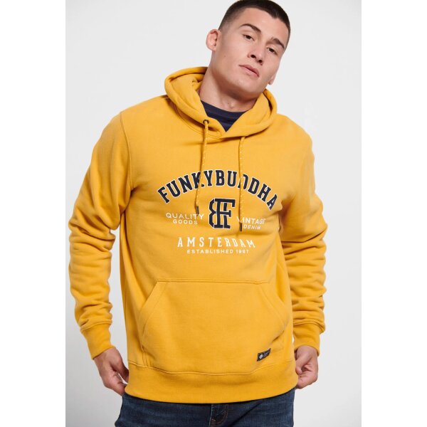 FBM008-069-06_OCHRA_3 Ανδρική Φούτερ FUNKY BUDDHA FBM008-069-06 Κίτρινο - Image 4